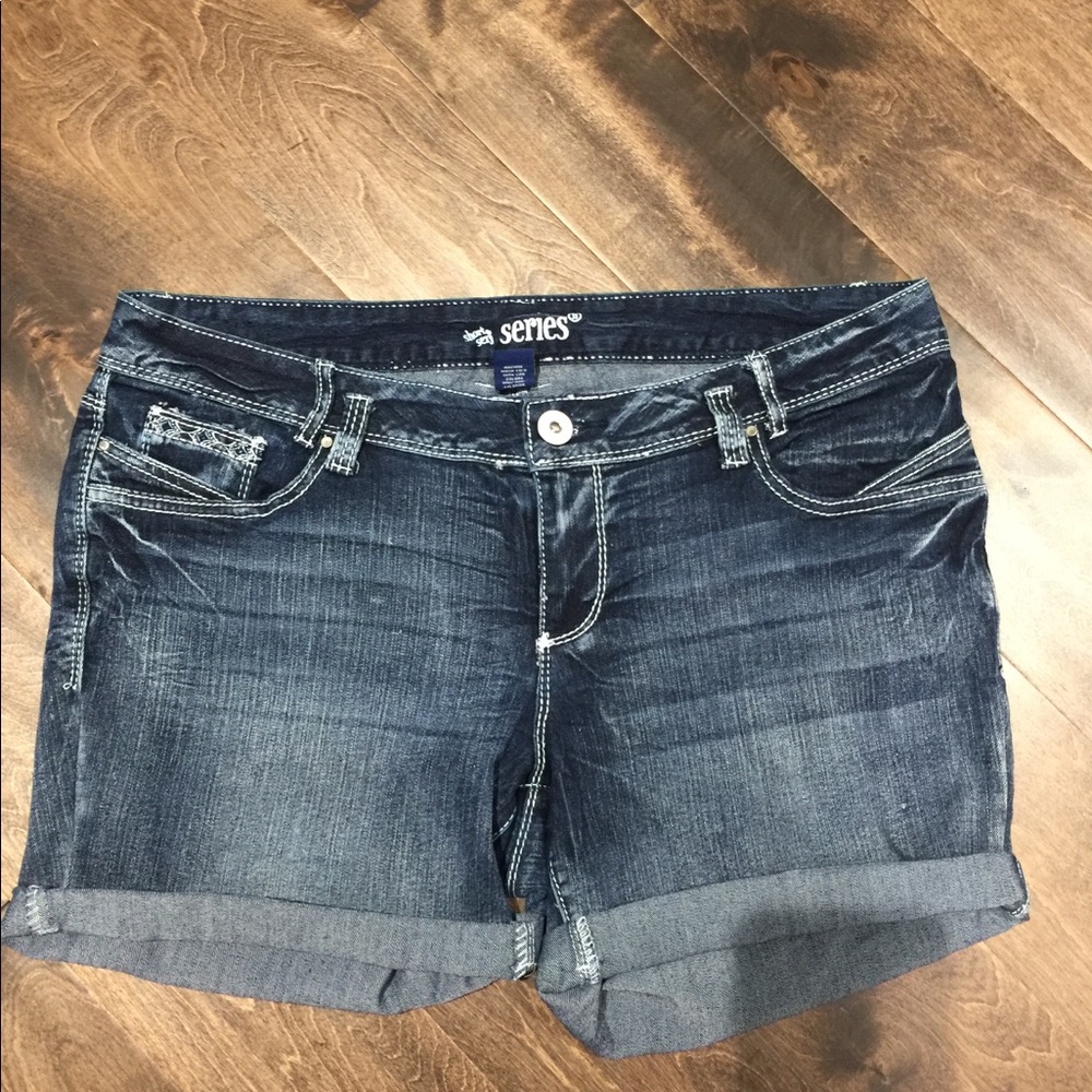 Denim shorts